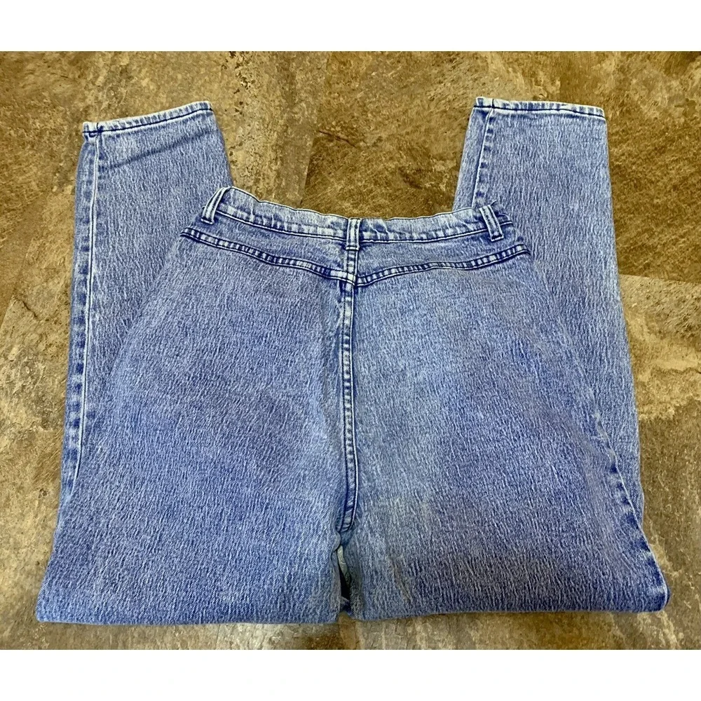 Vintage 90s LA Blues High Waisted‎ Stone Wash Mom Jeans Womens Sz 16 Tapered 266